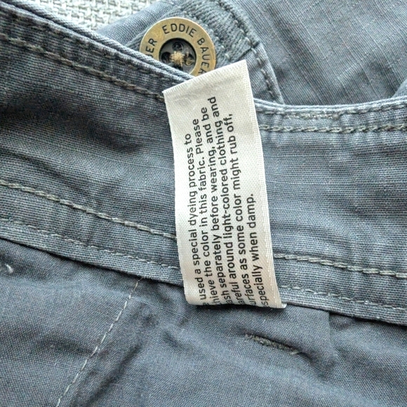 Eddie Bauer Women's Cotton Gray Casual Cargo Pants Size 6P - Picture 6 of 8